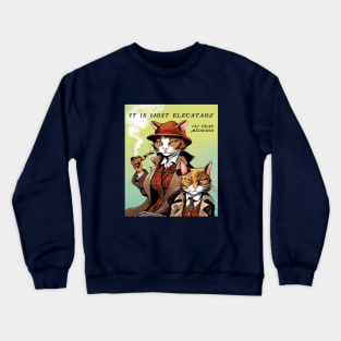 elementary or elecatary? Crewneck Sweatshirt